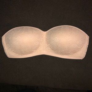 VS Pink Lace Bandeu size: medium